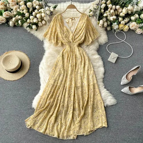 Luxencea™️ Floral Boho Maxi Dress