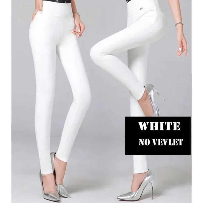 Luxencea™ High-Waist Warm Elastic Pencil Pants for Women