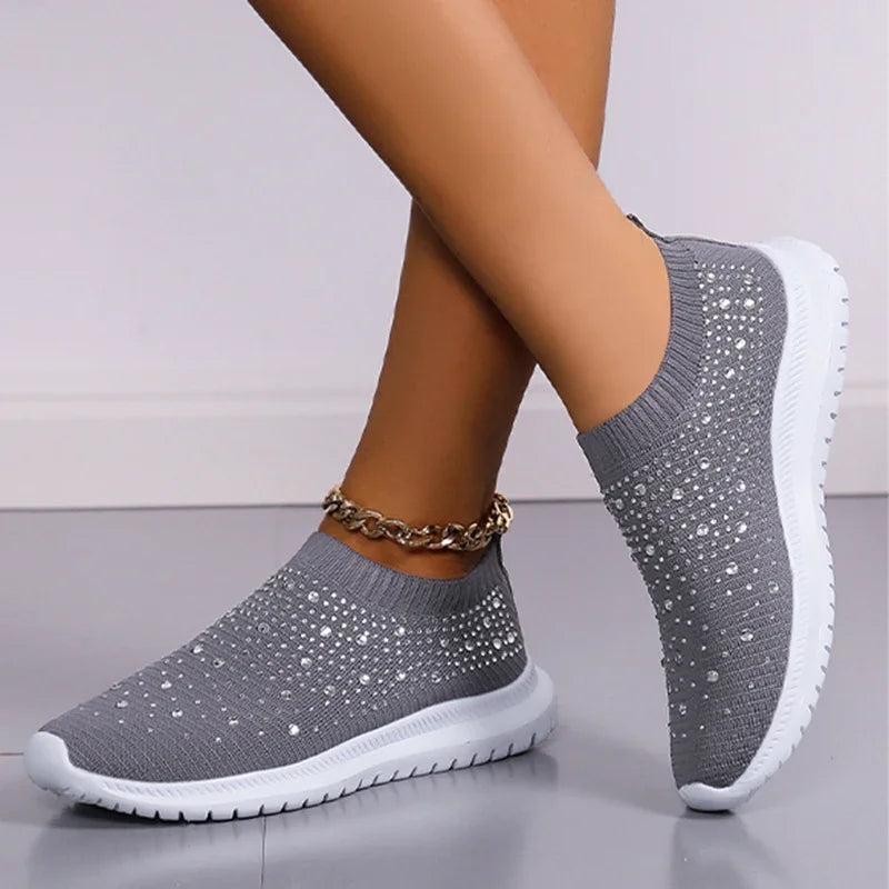 Luxencea™️ – Elegant Sparkle Comfort Sneakers
