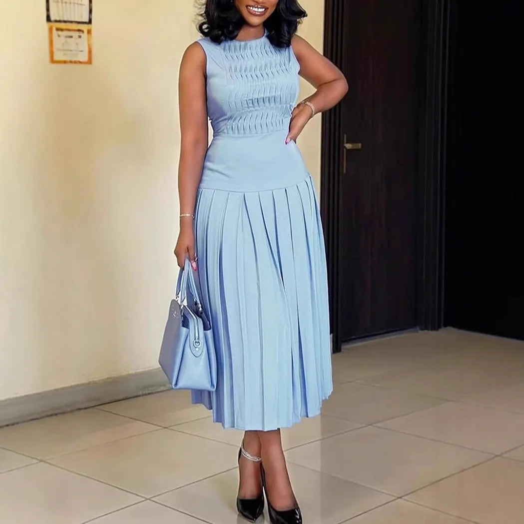 Luxencea™️ Chic Pleated Elegant Dress