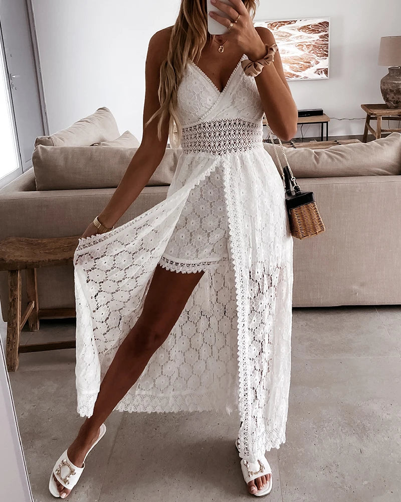 Luxencea™️ Elegant Lace Boho Dress