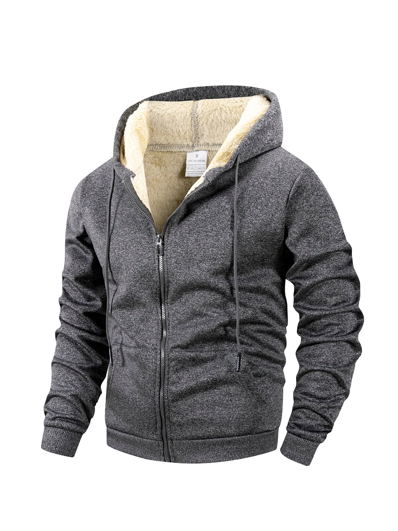 Luxencea™ Men’s Fleece-Lined Winter Zip Hoodie
