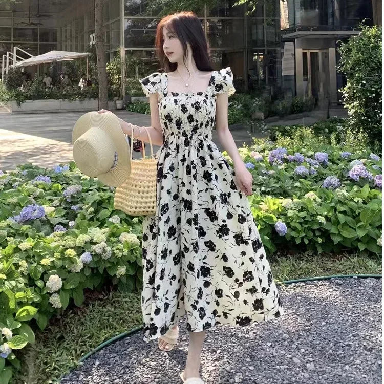 Luxencea™️ Floral Garden Elegance Dress