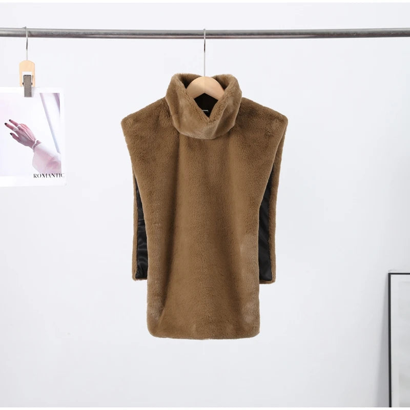 Luxencea™ 2025 Faux Fur Patchwork Women’s Jacket