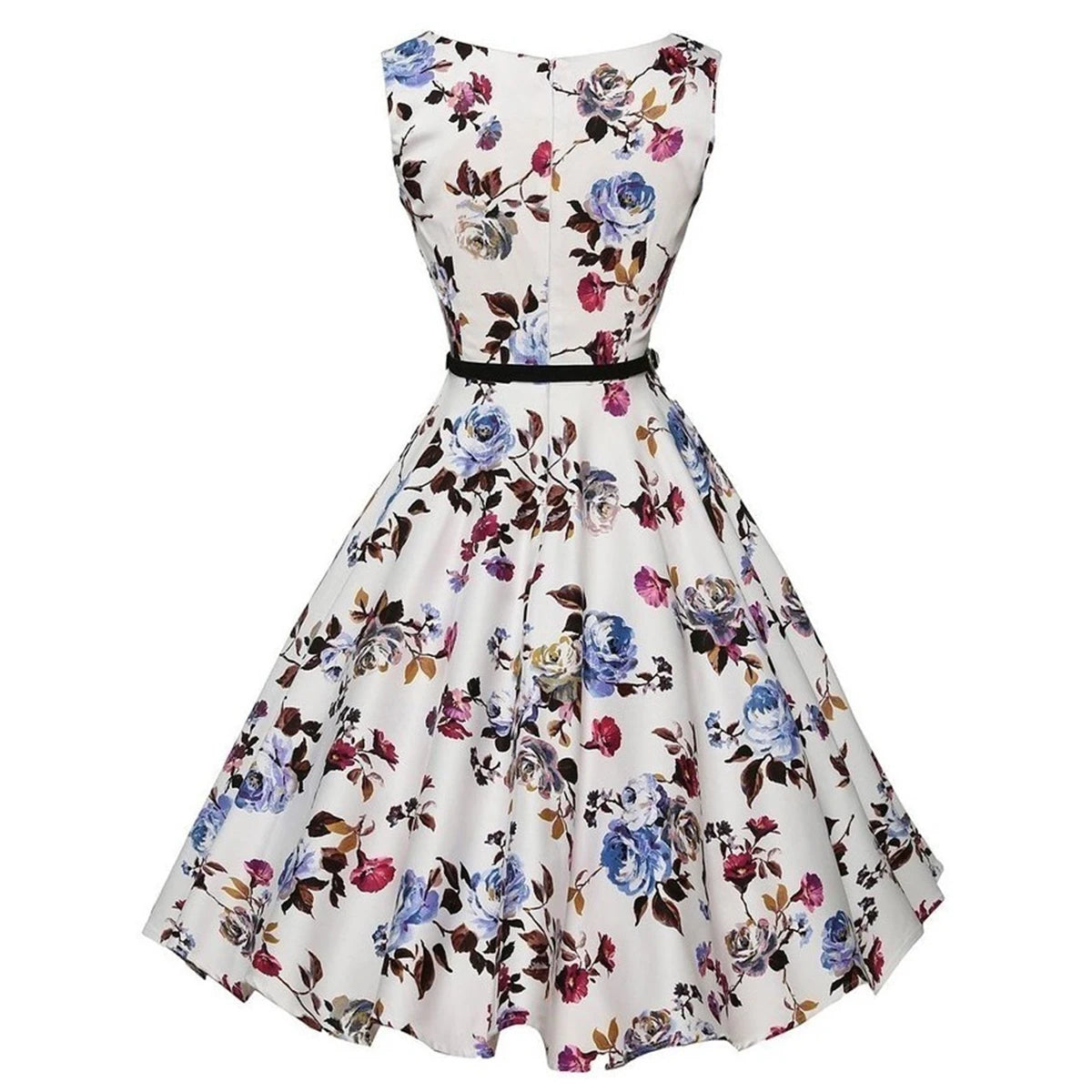 Luxencea™️ – Vintage Floral Elegant Dress