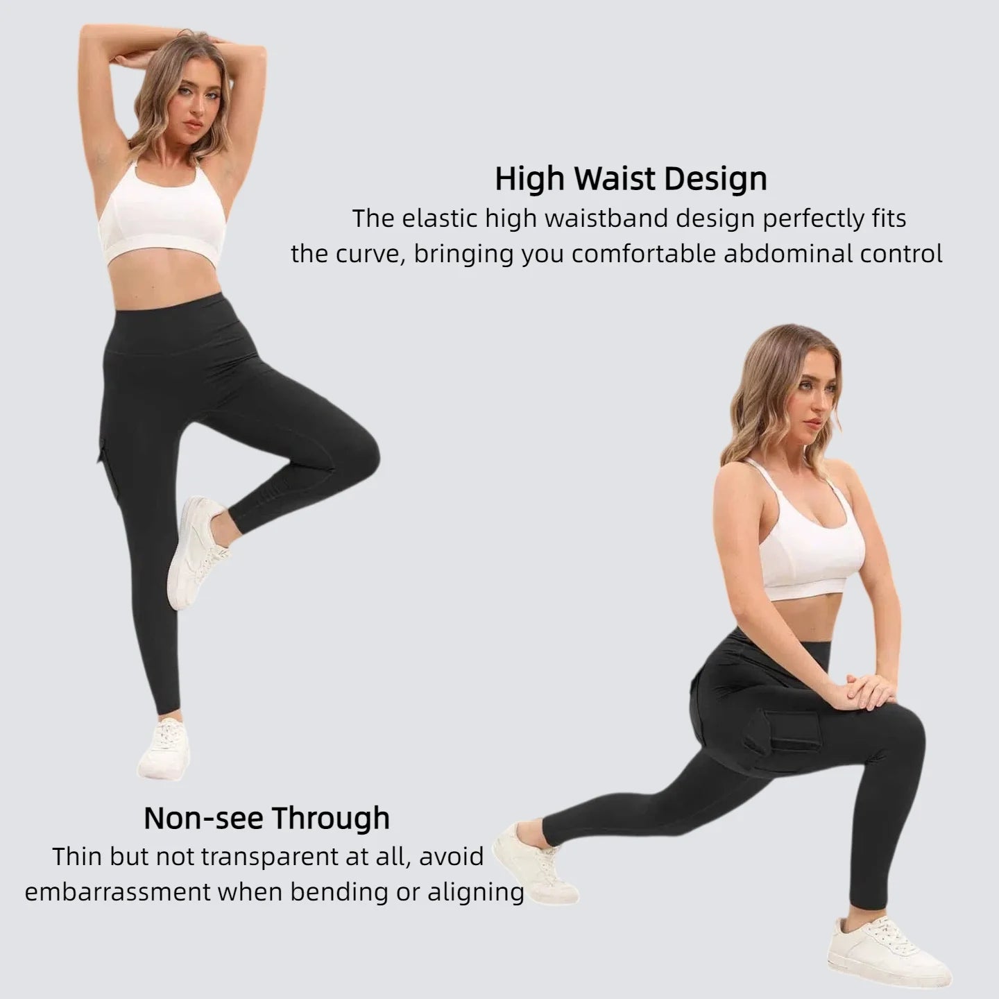 Luxencea™️ – High-Waist Sculpting Cargo Leggings
