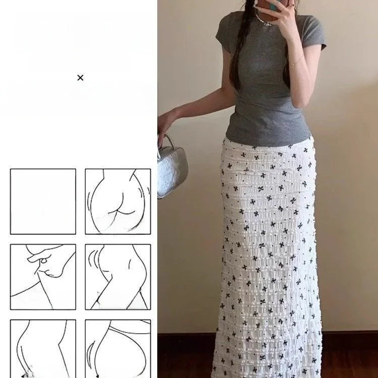Luxencea™️ Floral Elegance Maxi Skirt