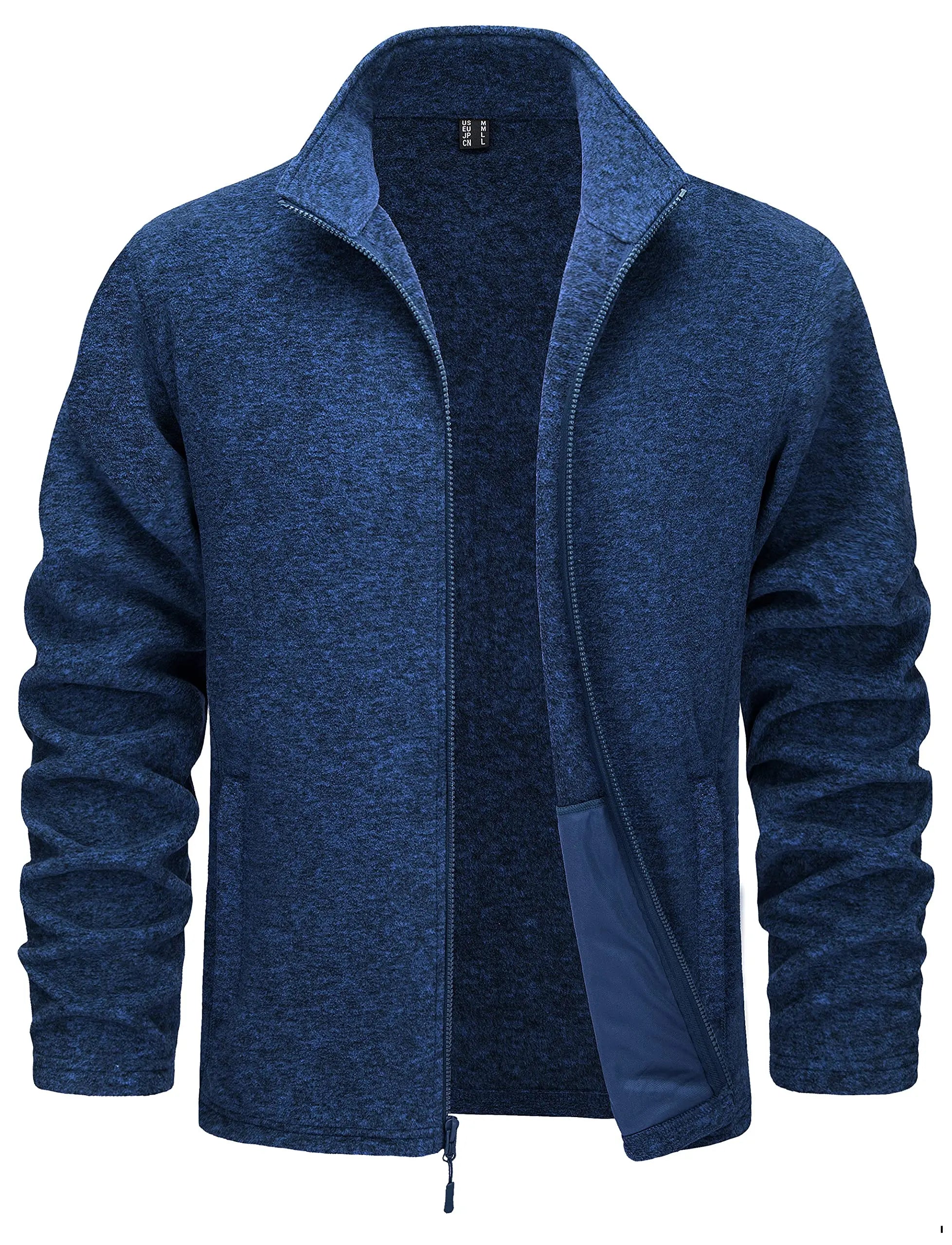 Luxencea™ Lightweight Full-Zip Fleece Jacket for Men