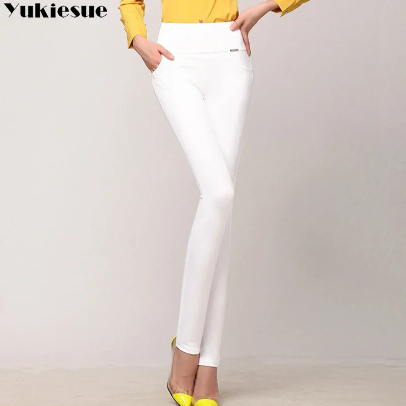 Luxencea™ High-Waist Warm Elastic Pencil Pants for Women