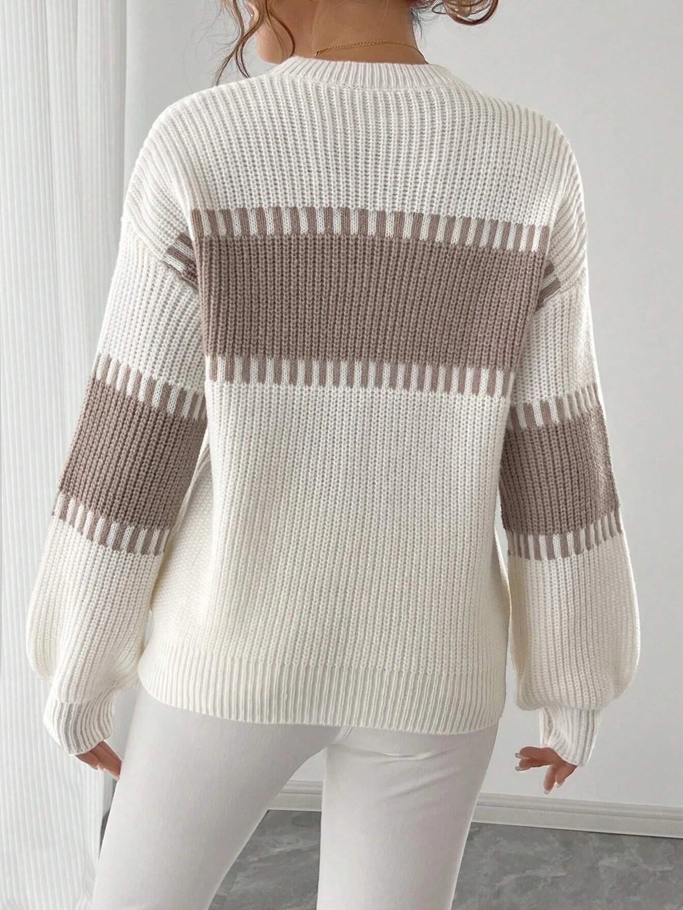 Luxencea™ – Cozy Striped Elegant Sweater