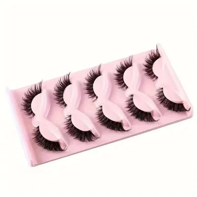 Luxencea™ Soft Transparent Band 3D Faux Mink Lashes – Natural Glam Volume