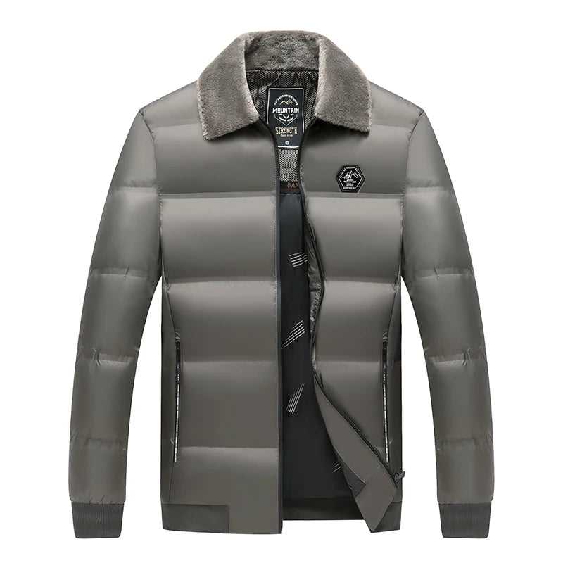 Luxencea™ Velvet-Lined Winter Puffer Parka Jacket for Men