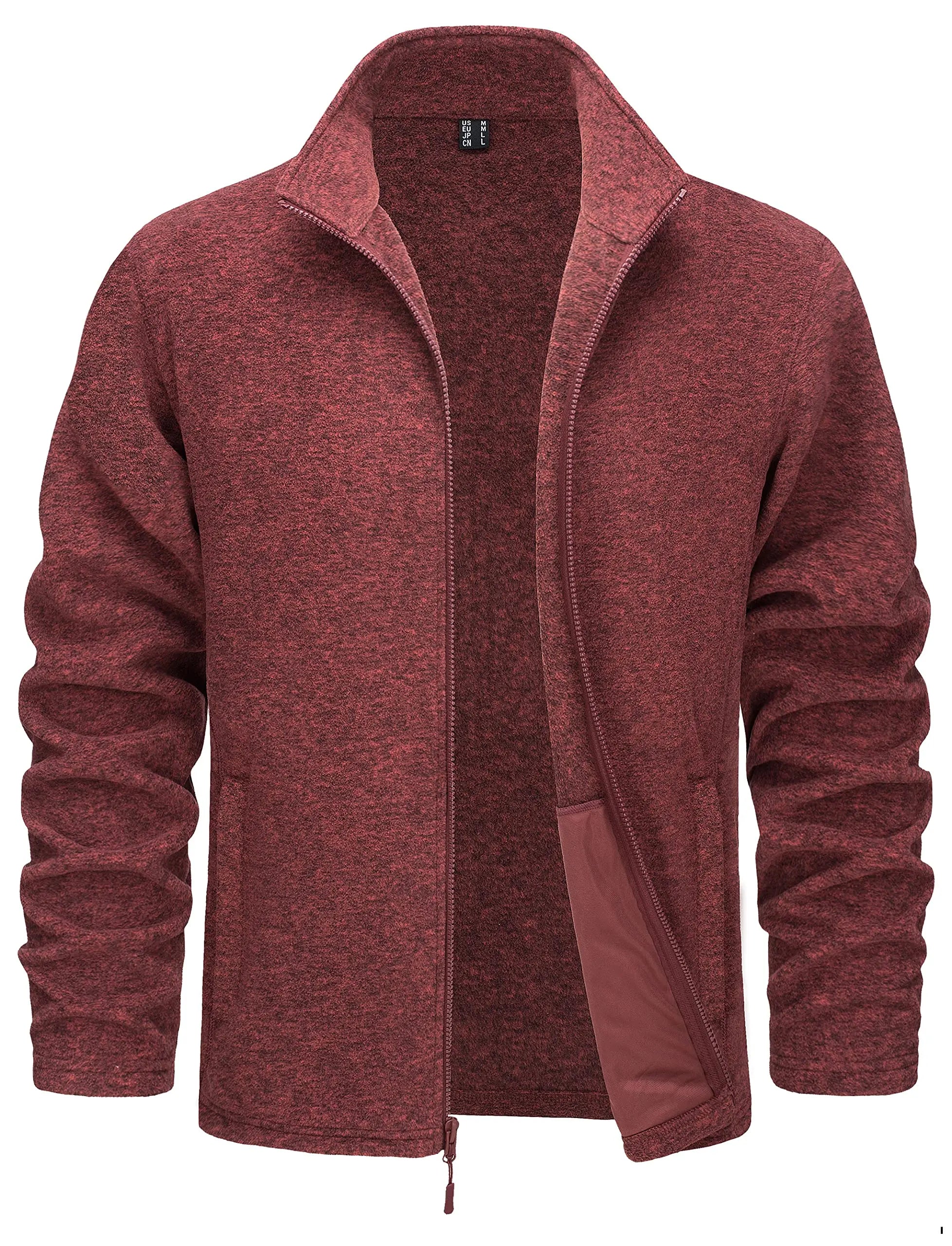 Luxencea™ Lightweight Full-Zip Fleece Jacket for Men