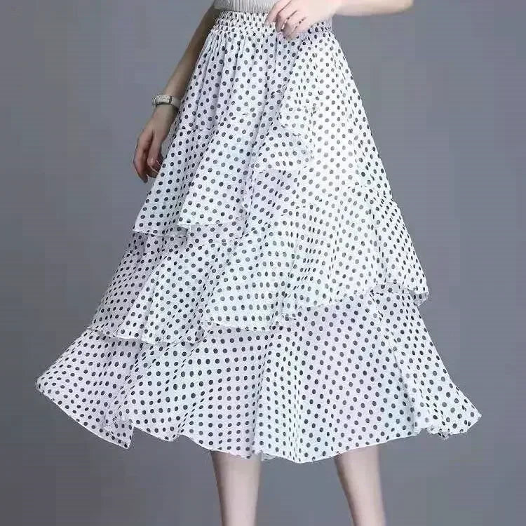 Luxencea™️ Floral Ruffle Soft Elegance Skirt