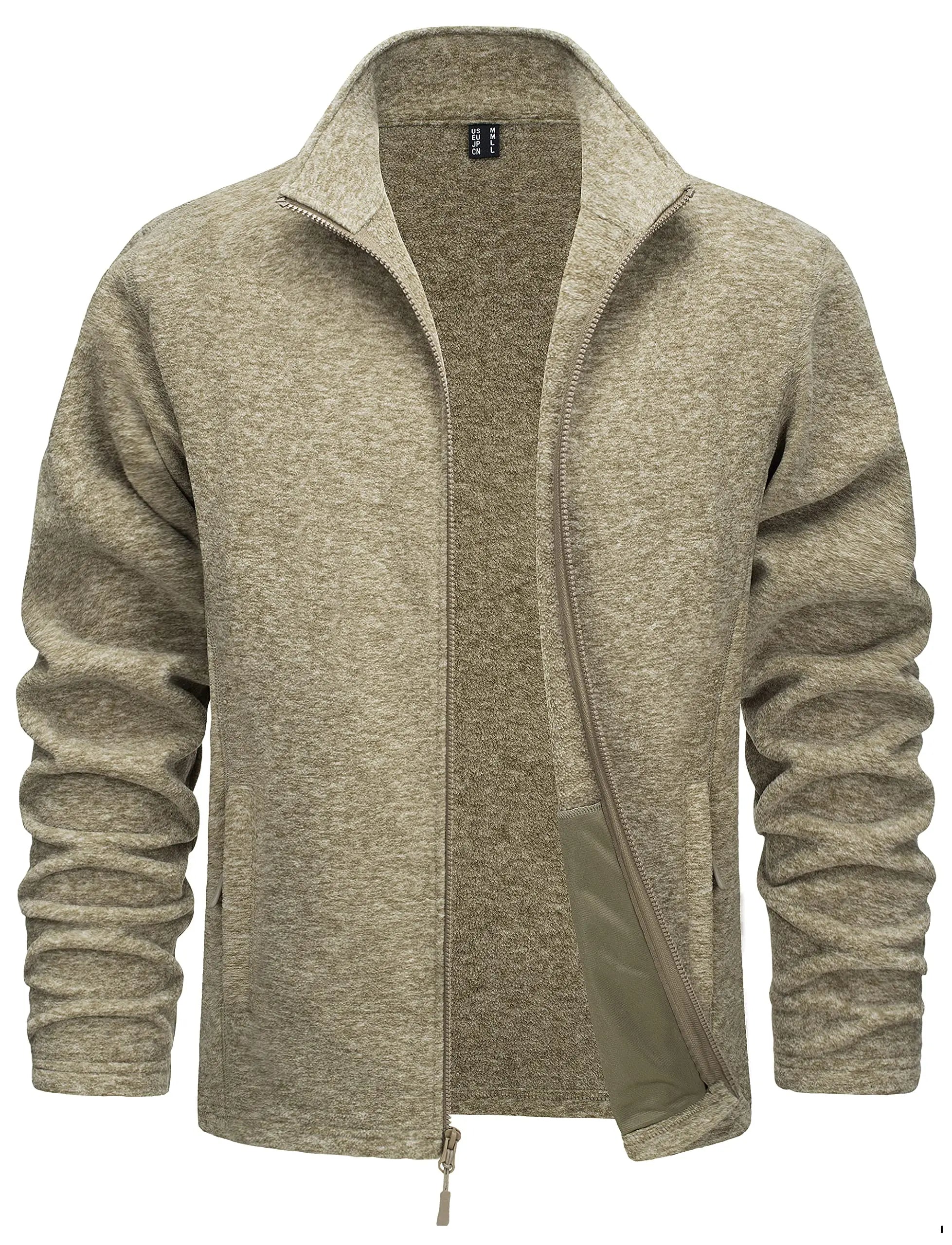Luxencea™ Lightweight Full-Zip Fleece Jacket for Men