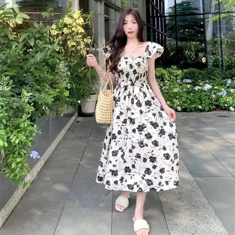 Luxencea™️ Floral Garden Elegance Dress