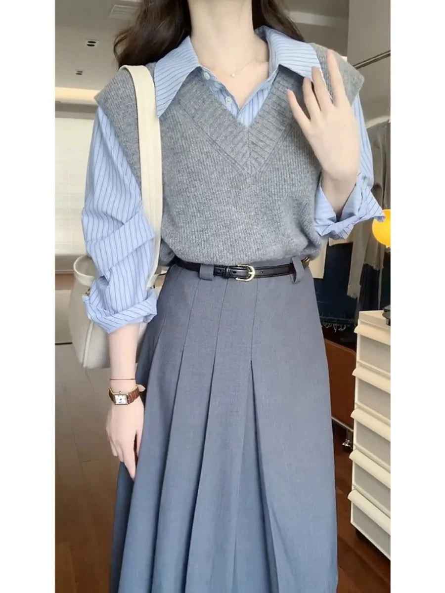 Luxencea™️ Modern Chic Pleated Set