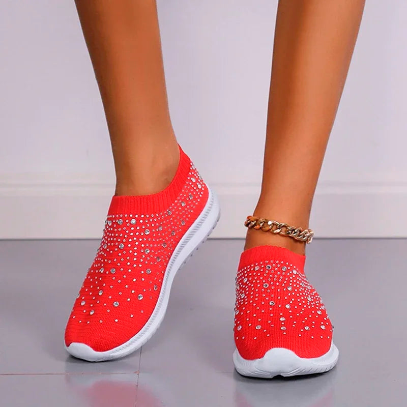 Luxencea™️ – Elegant Sparkle Comfort Sneakers