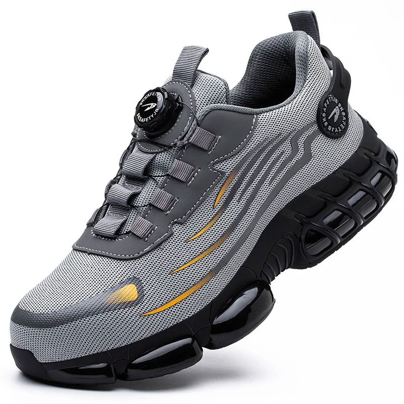 Luxencea™ Rotating‑Button Anti‑Puncture Work Shoes