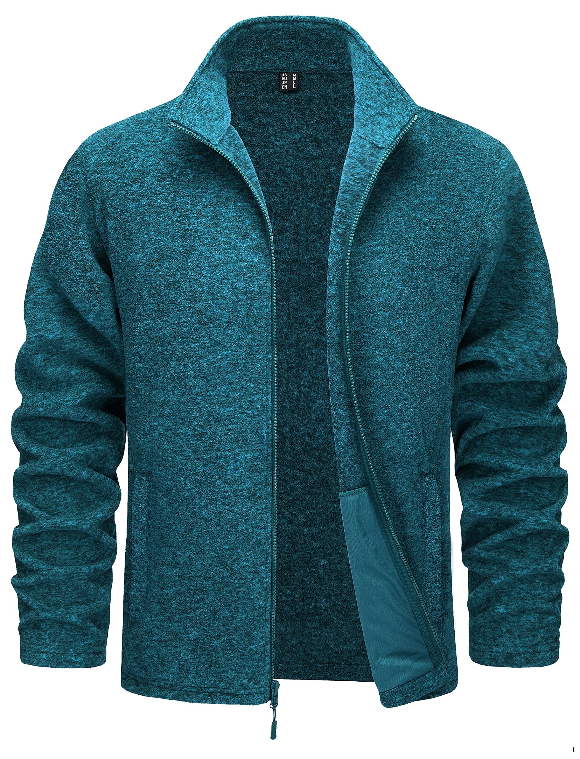 Luxencea™ Lightweight Full-Zip Fleece Jacket for Men