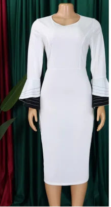 Luxencea™ Elegant African-Inspired Slim Dress for Women