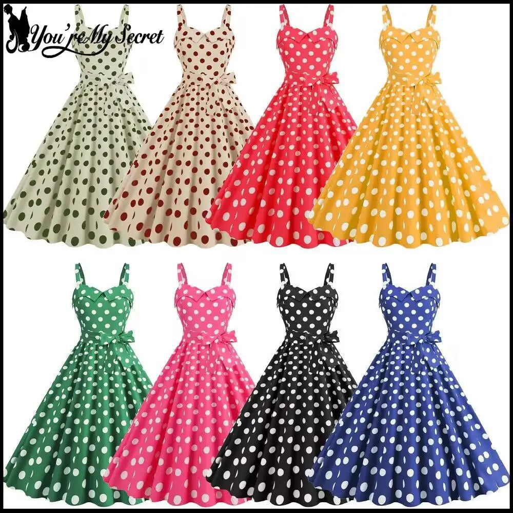 Luxencea™️ Vintage Polka Dot Elegant Dress