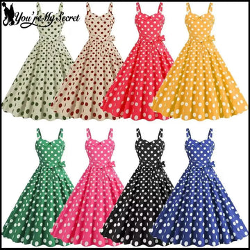 Luxencea™️ Vintage Polka Dot Elegant Dress