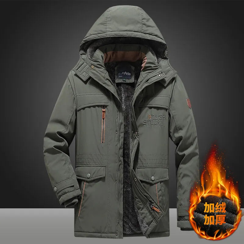 Luxencea™ Military Windproof Fur Hood Winter Parka Jacket