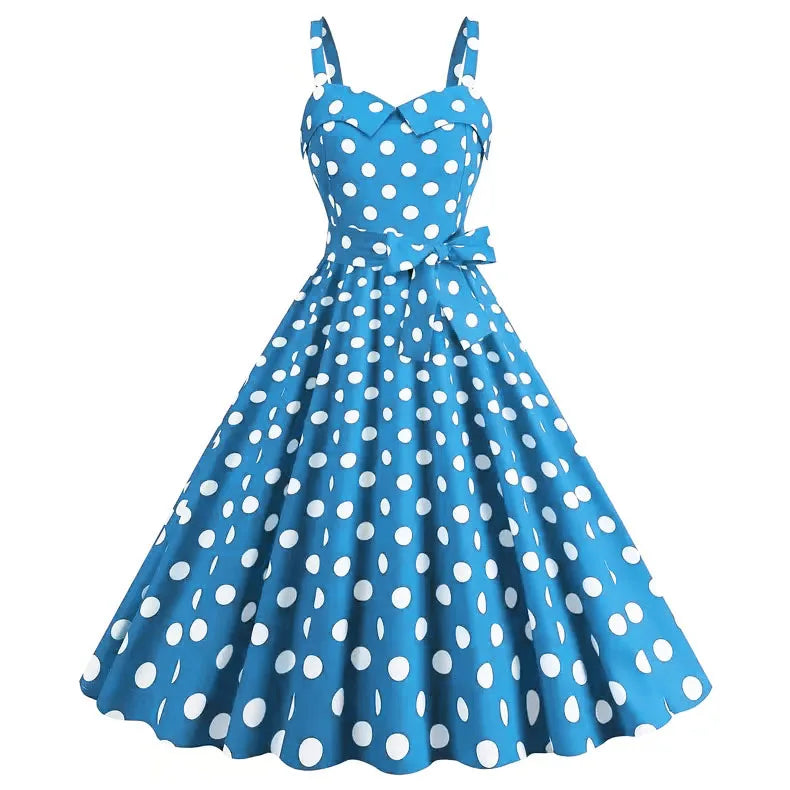 Luxencea™️ Vintage Polka Dot Elegant Dress