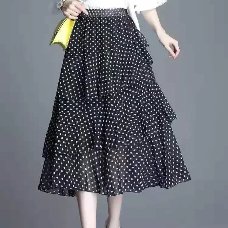 Luxencea™️ Floral Ruffle Soft Elegance Skirt