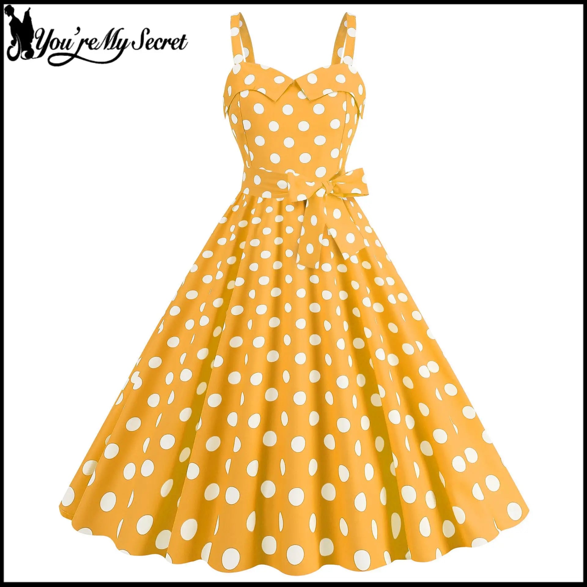 Luxencea™️ Vintage Polka Dot Elegant Dress