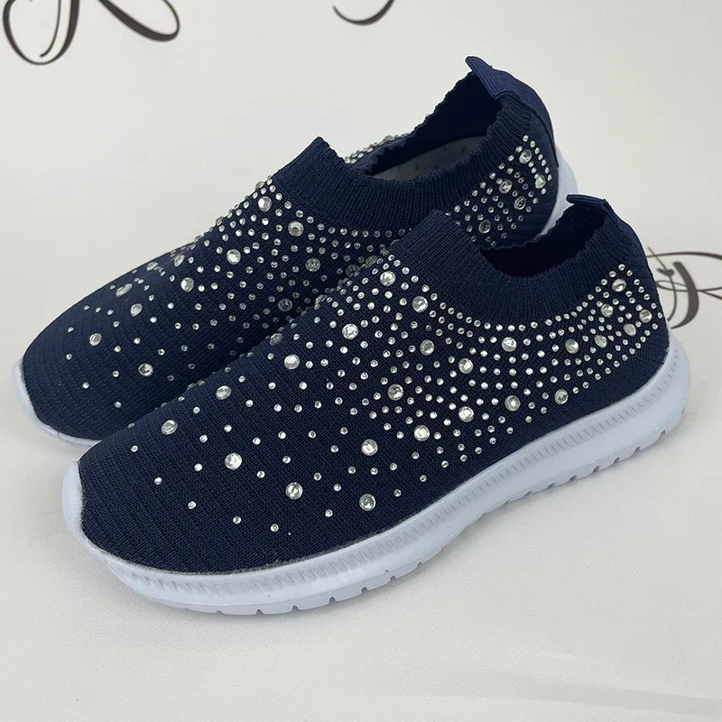 Luxencea™️ – Elegant Sparkle Comfort Sneakers