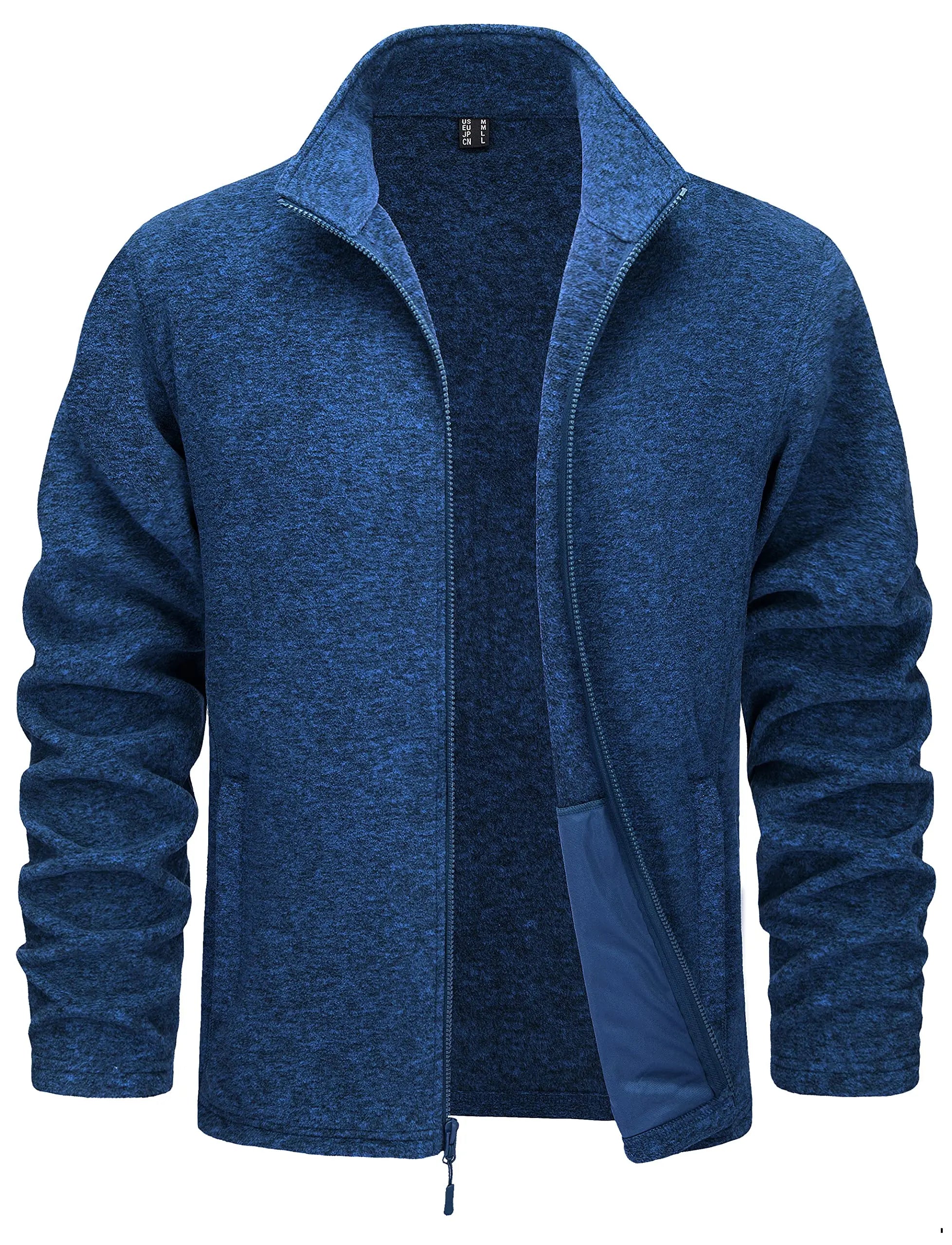 Luxencea™ Lightweight Full-Zip Fleece Jacket for Men