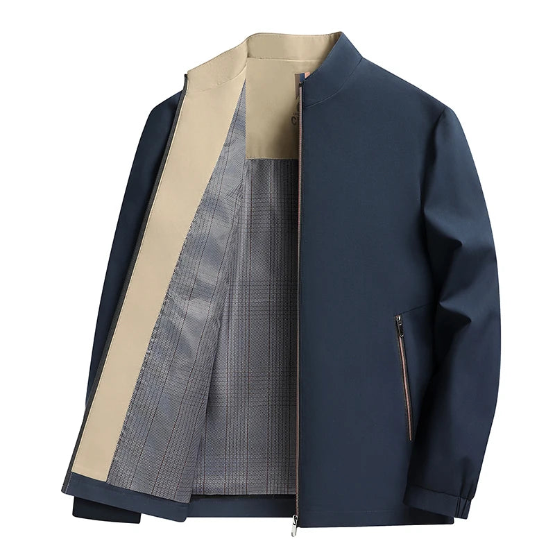 Luxencea™ Spring-Autumn Stand Collar Business Casual Jacket for Men