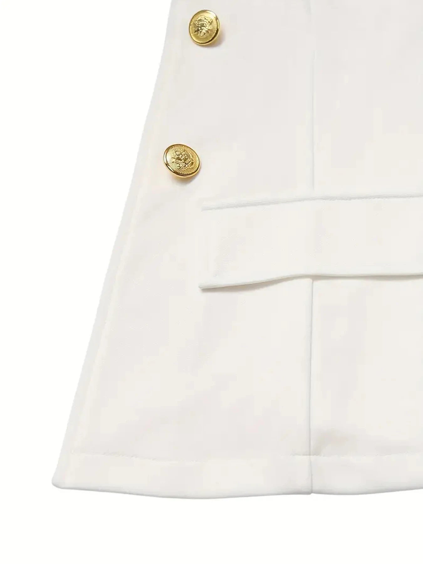 Luxencea™ Women’s White Double-Breasted Two-Piece Suit Set