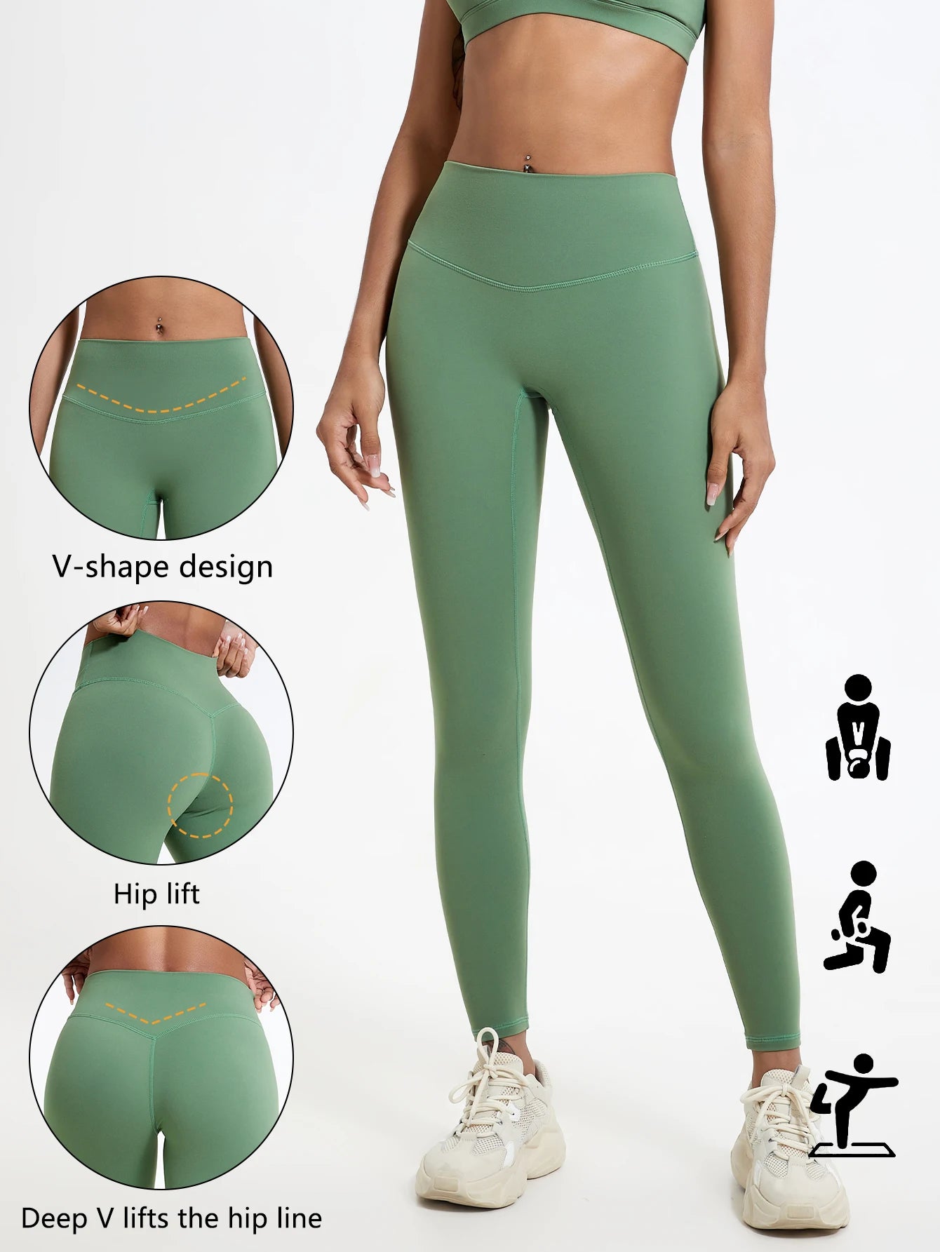 Luxencea™️ – High-Waist Sculpting Push-Up Leggings