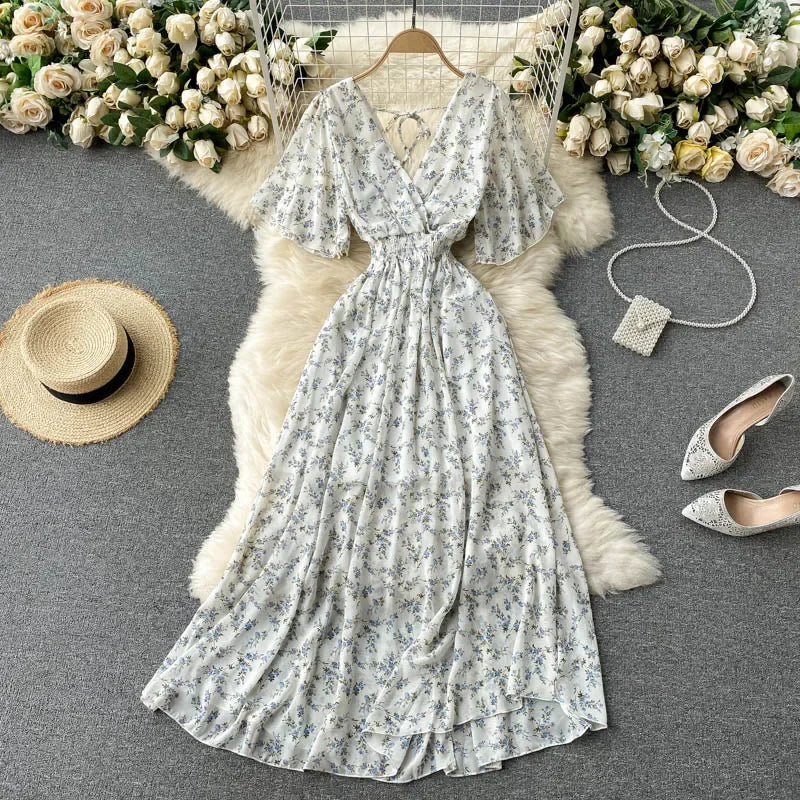 Luxencea™️ Floral Boho Maxi Dress