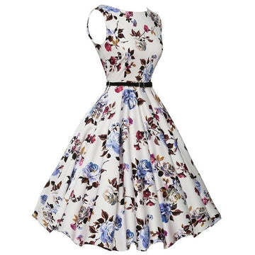 Luxencea™️ – Vintage Floral Elegant Dress