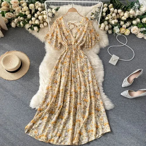 Luxencea™️ Floral Boho Maxi Dress