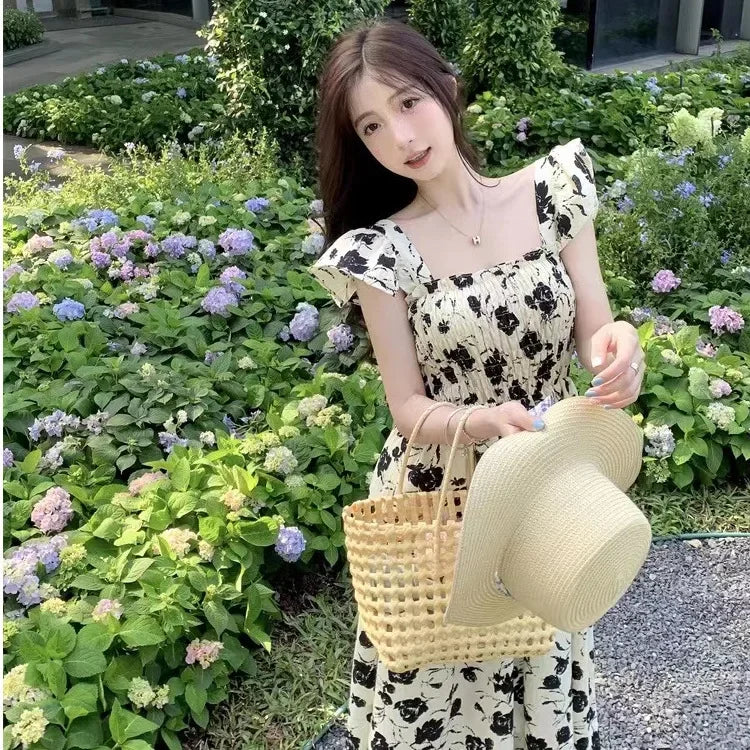 Luxencea™️ Floral Garden Elegance Dress