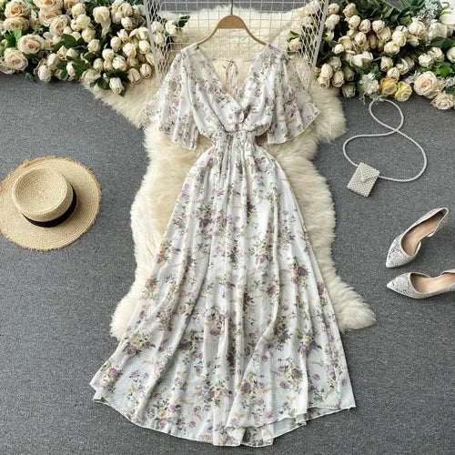 Luxencea™️ Floral Boho Maxi Dress
