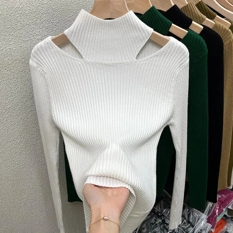 Luxencea™ Cut-Out Elegance Sweater