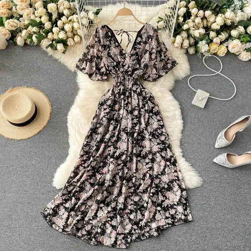 Luxencea™️ Floral Boho Maxi Dress