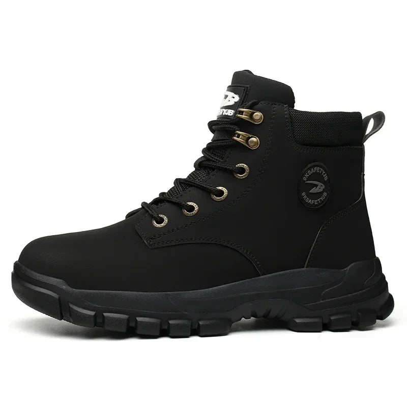Luxencea™ Men’s Steel-Toe Winter Work Boots