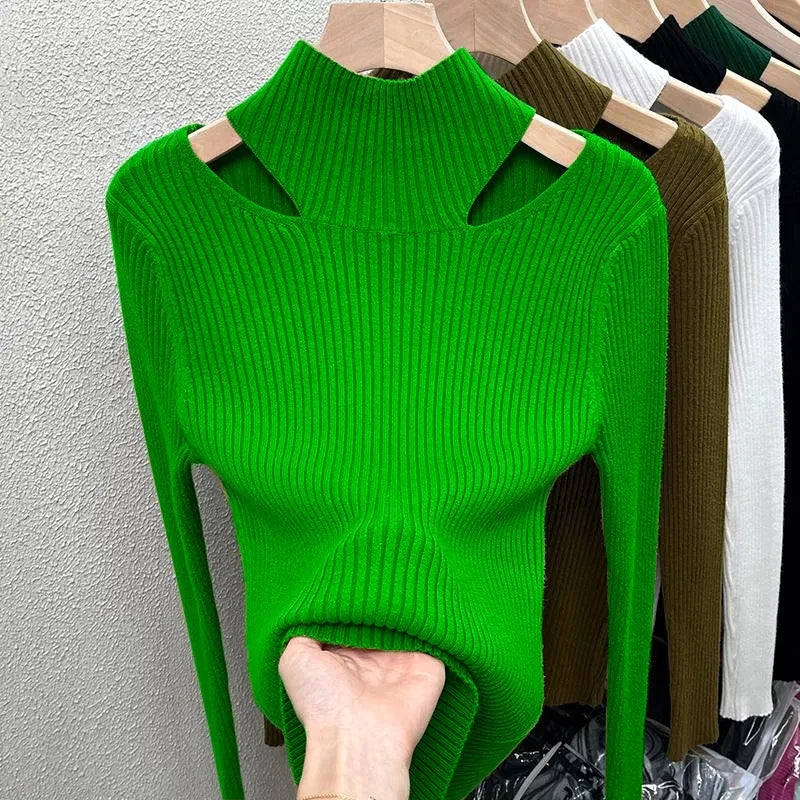 Luxencea™ Cut-Out Elegance Sweater