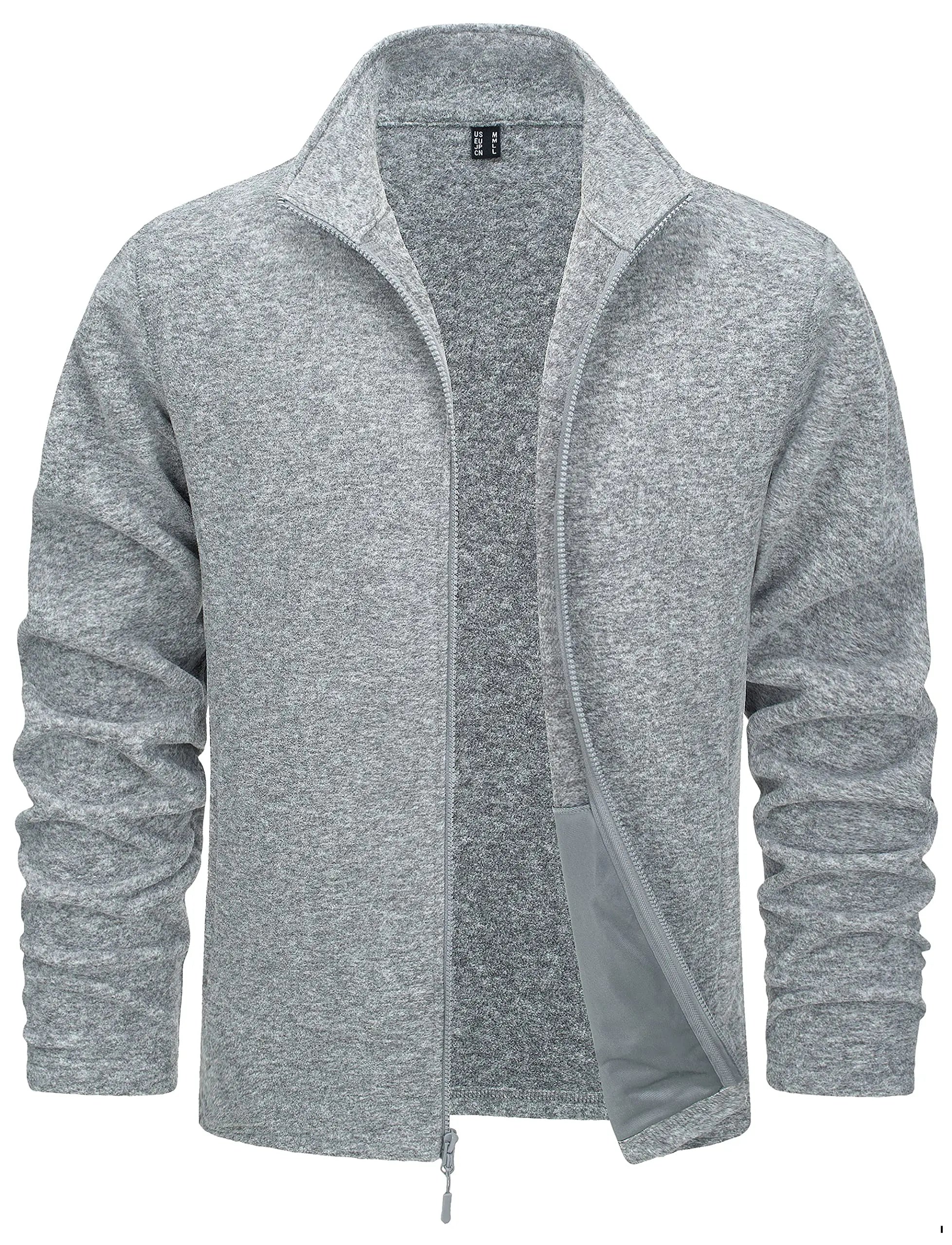 Luxencea™ Lightweight Full-Zip Fleece Jacket for Men