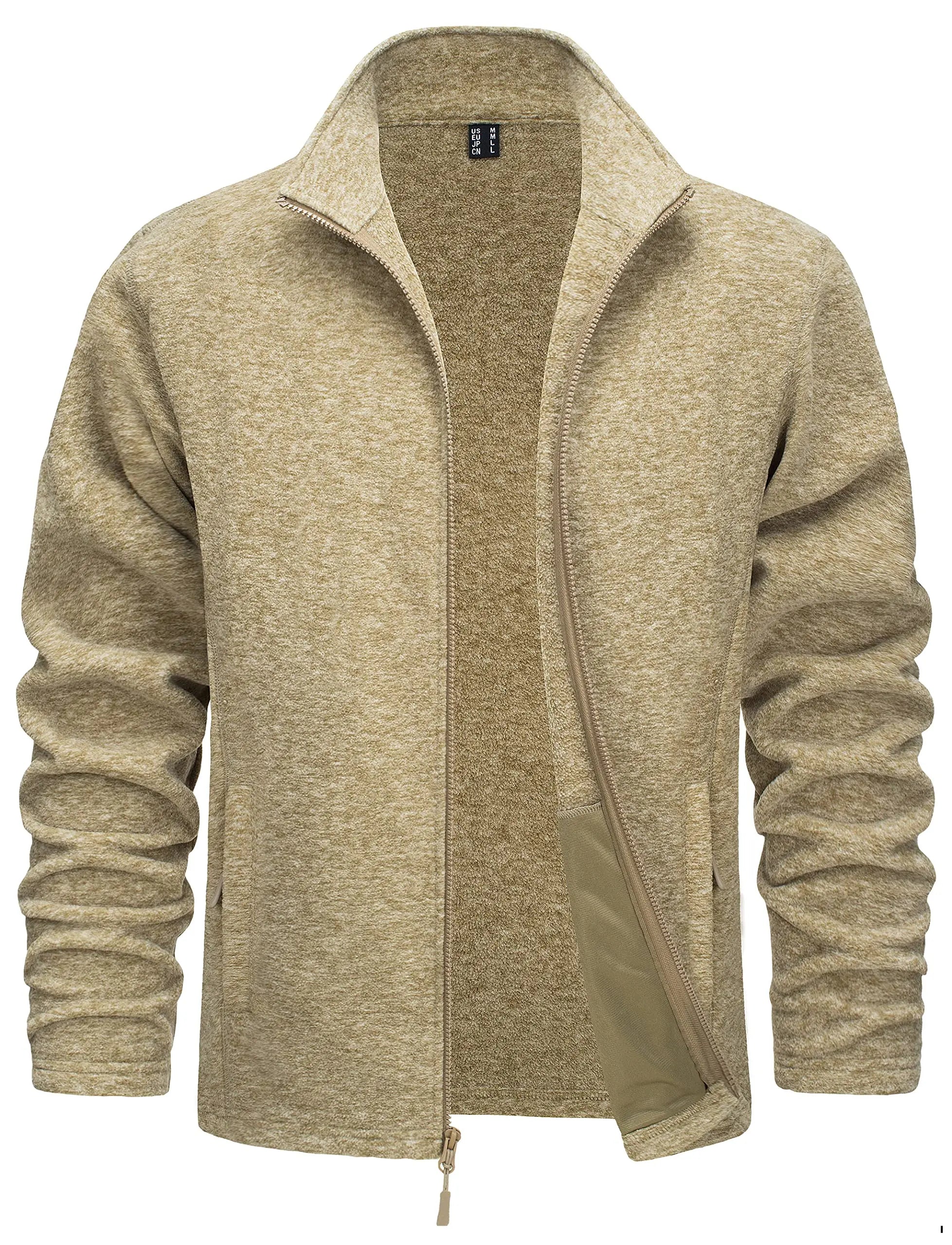 Luxencea™ Lightweight Full-Zip Fleece Jacket for Men