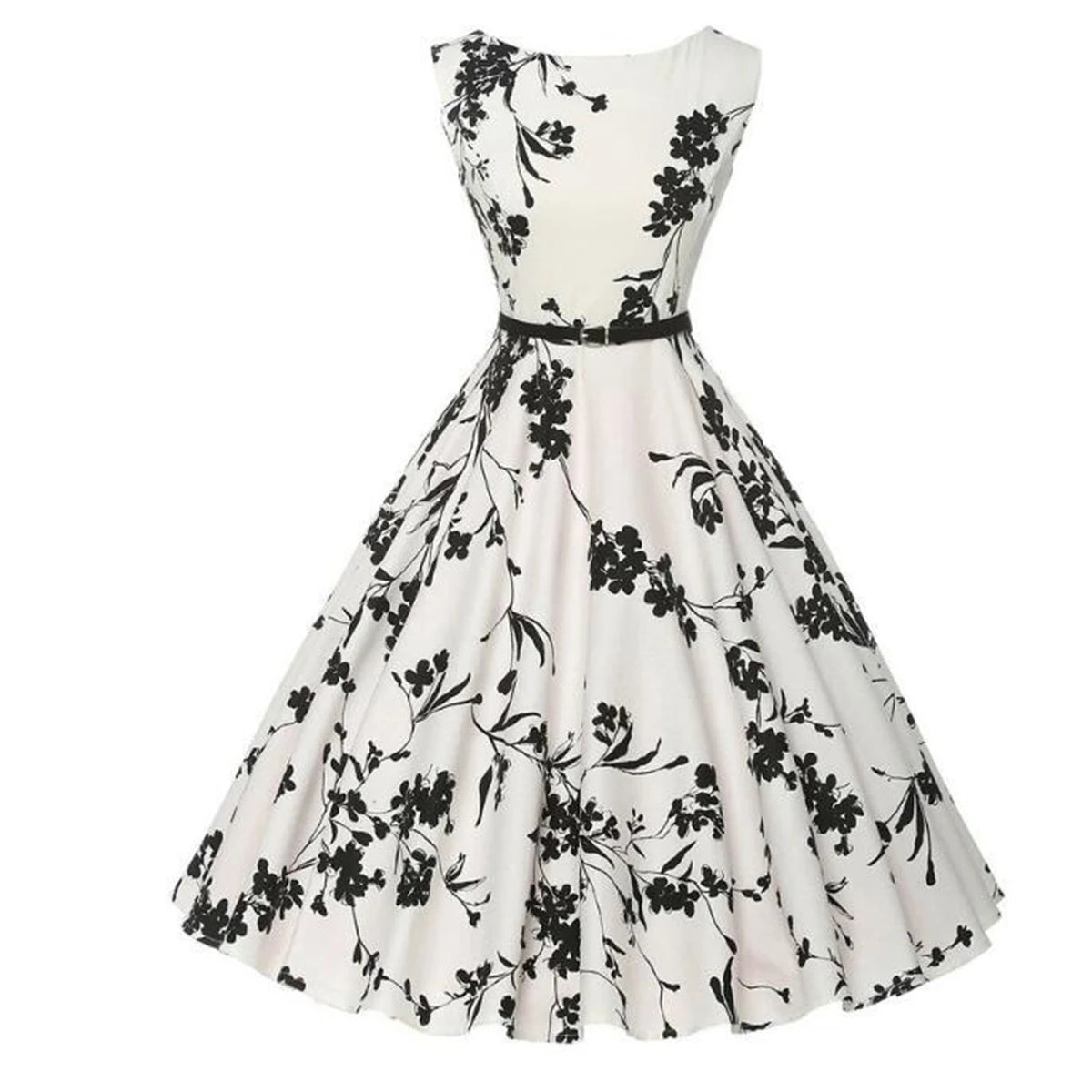 Luxencea™️ – Vintage Floral Elegant Dress