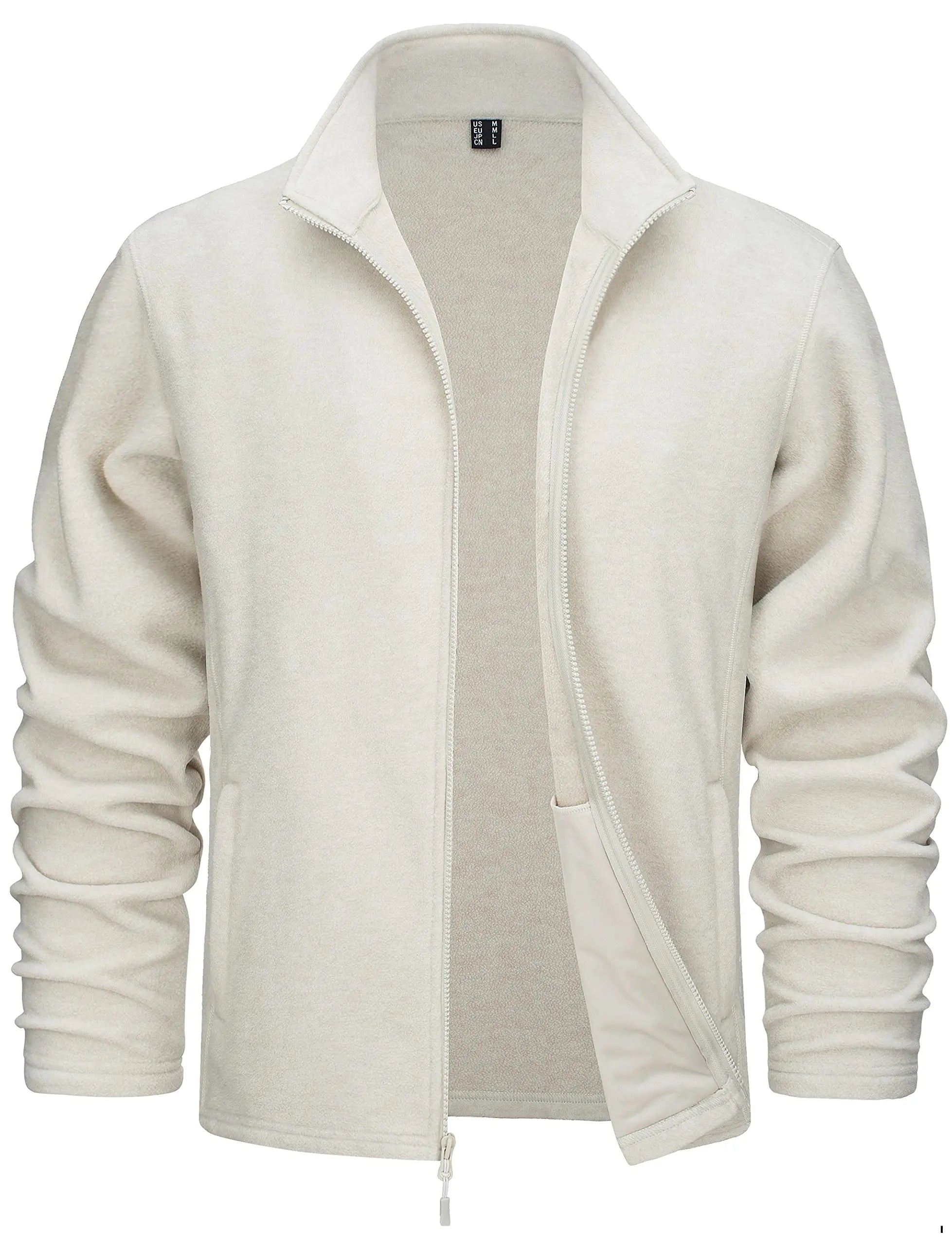 Luxencea™ Lightweight Full-Zip Fleece Jacket for Men