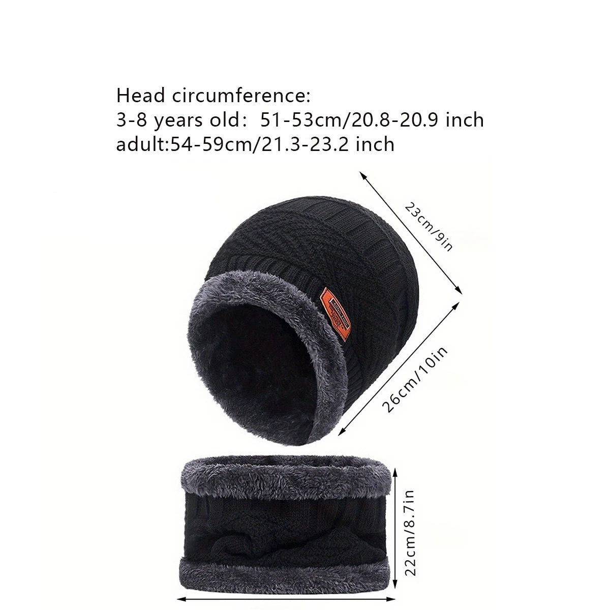 Luxencea™ Winter Velvet Hat & Scarf Set (4-Piece)